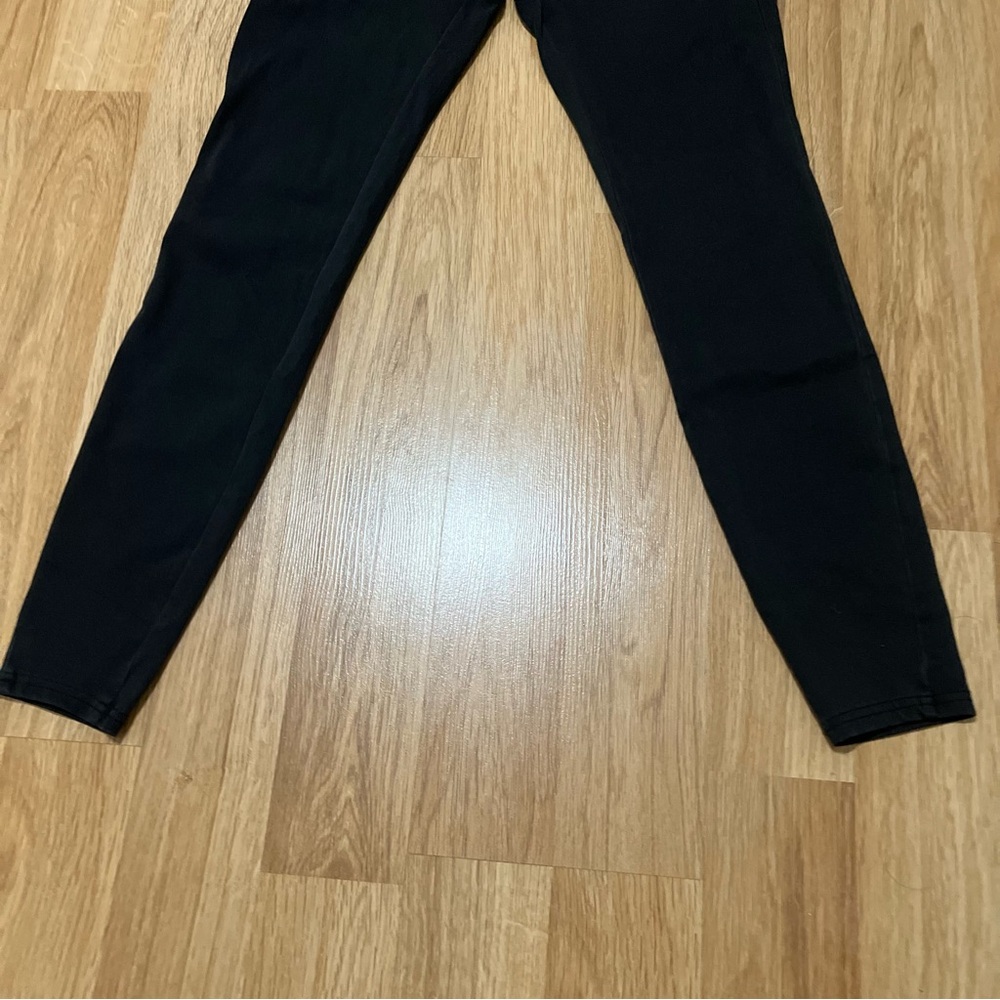 NEW Halara FlexCrossover Pocket Washed Denim Work Leggings Medium Black - Picture 9 of 14
